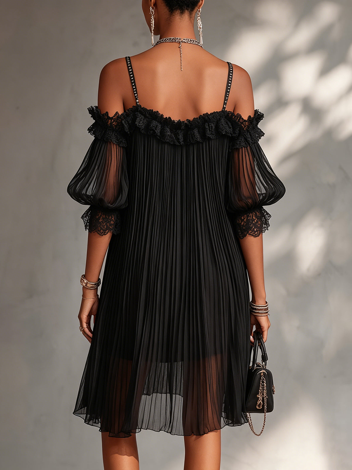Barbara™ | Abito Corto Elegante in Pizzo