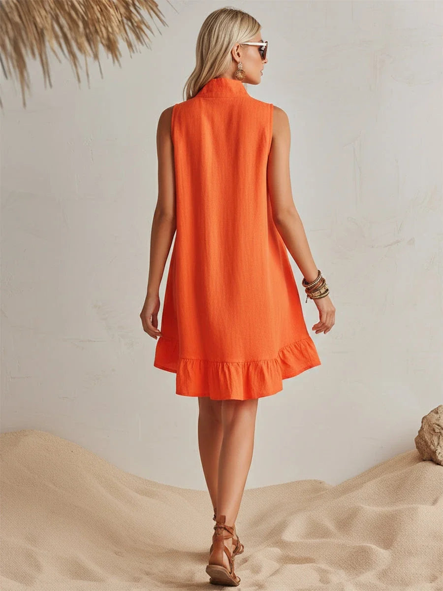 Penny™ | Flowing Summer Dress with Elegant Zip