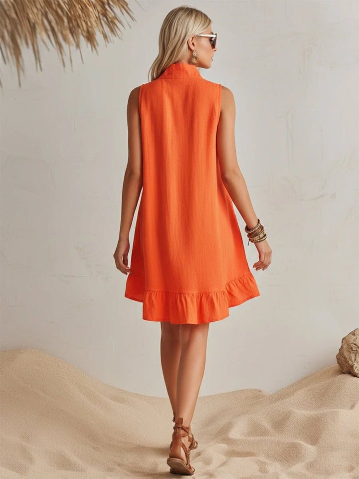 Penny™ | Flowing Summer Dress with Elegant Zip