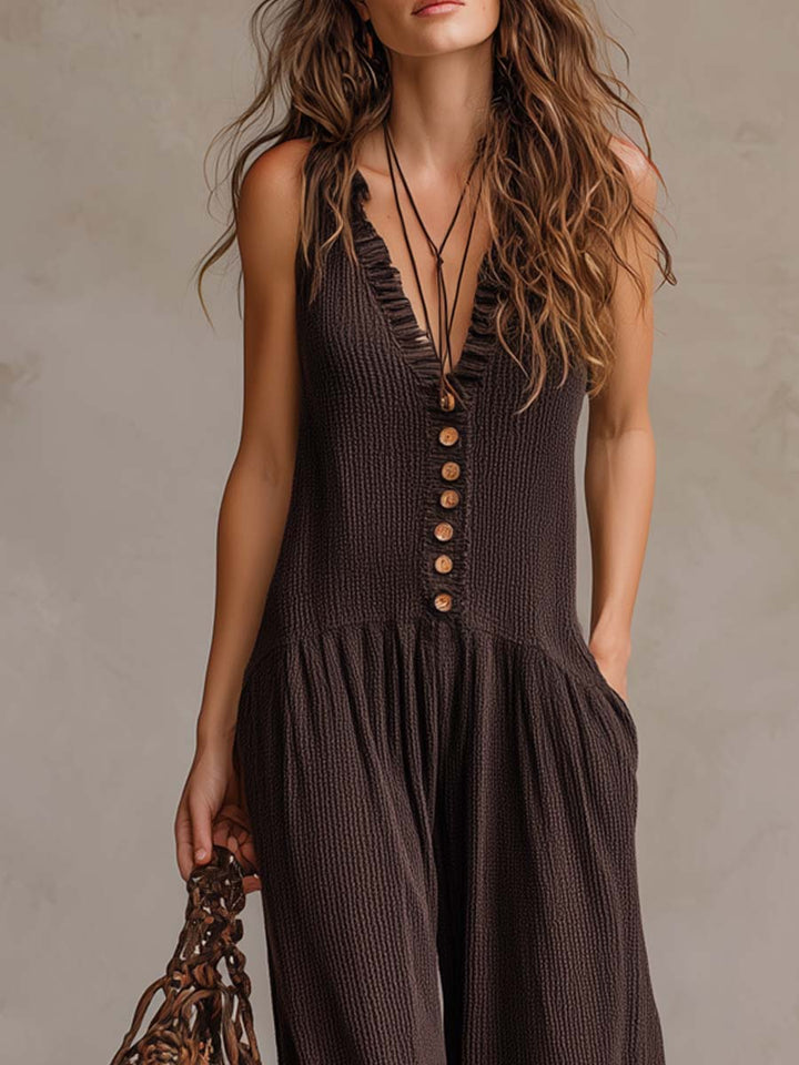 Selina™ | Elegant Jumpsuit with Buttons