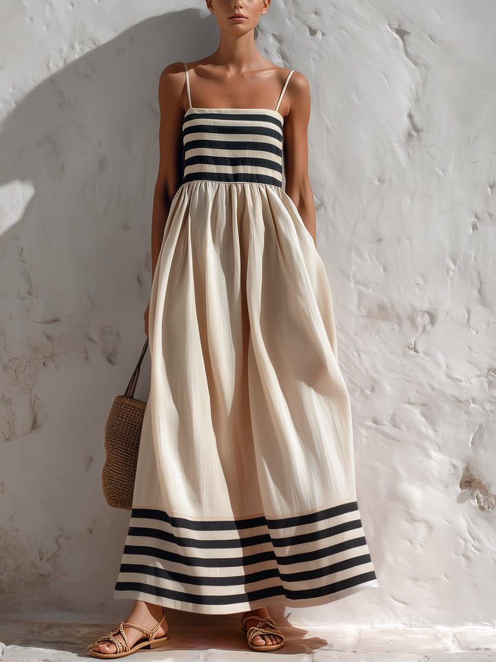 Ursula™ | Lightweight Striped Maxi Dress