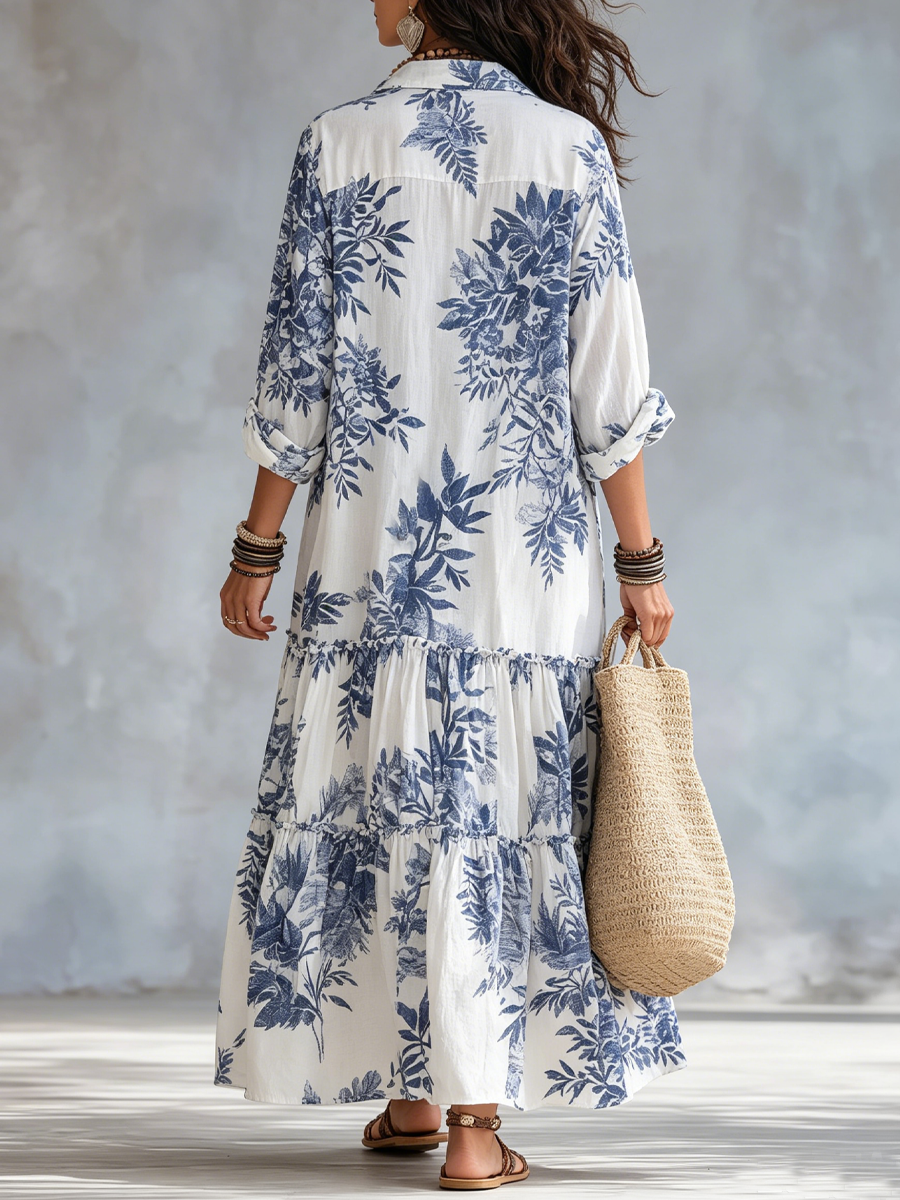 Valerie™ | Bohemian Floral Shirt Dress