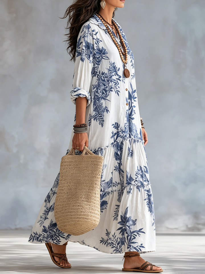 Valerie™ | Bohemian Floral Shirt Dress