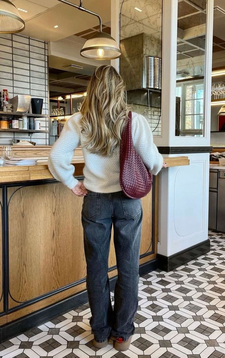 Susan™ | Woven Vegan Leather Shopper Bag