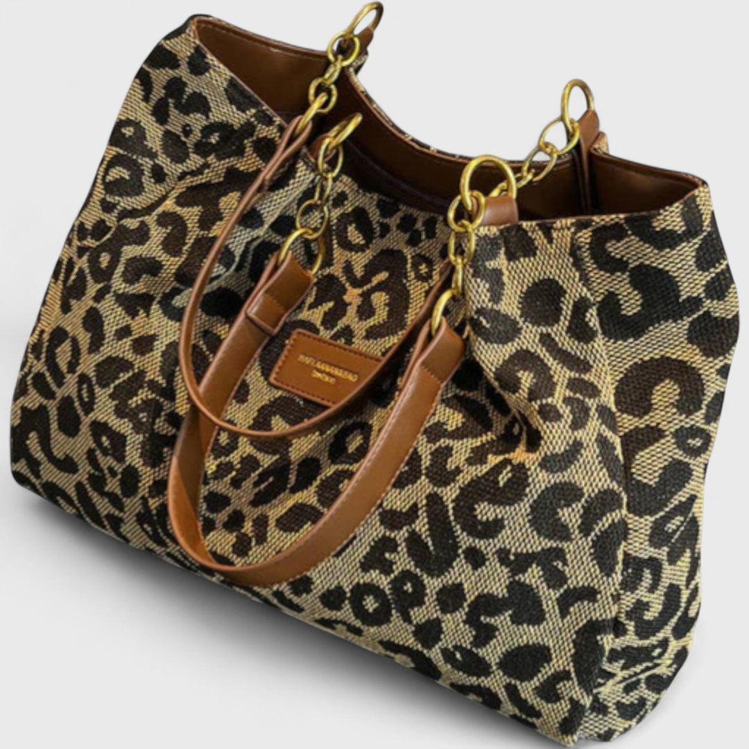 Edith™ | Leopard-Print Canvas Shopper Bag