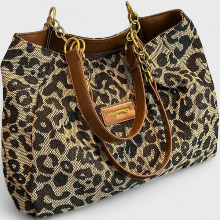 Edith™ | Leopard-Print Canvas Shopper Bag