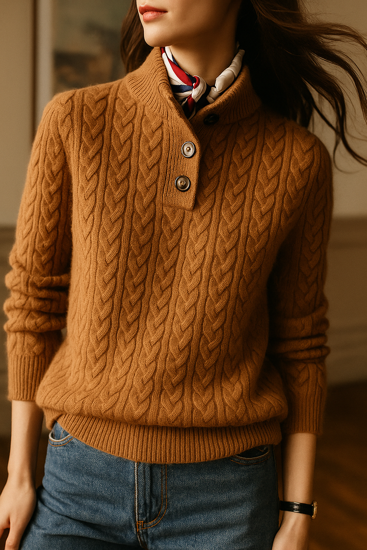 Mary™ | Timeless Cable-Knit Wool Jumper