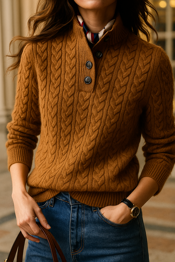 Mary™ | Timeless Cable-Knit Wool Jumper