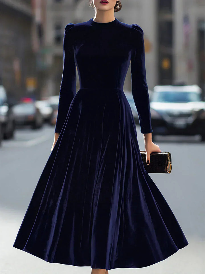 Deborah™ | Velvet Grace Midi Dress
