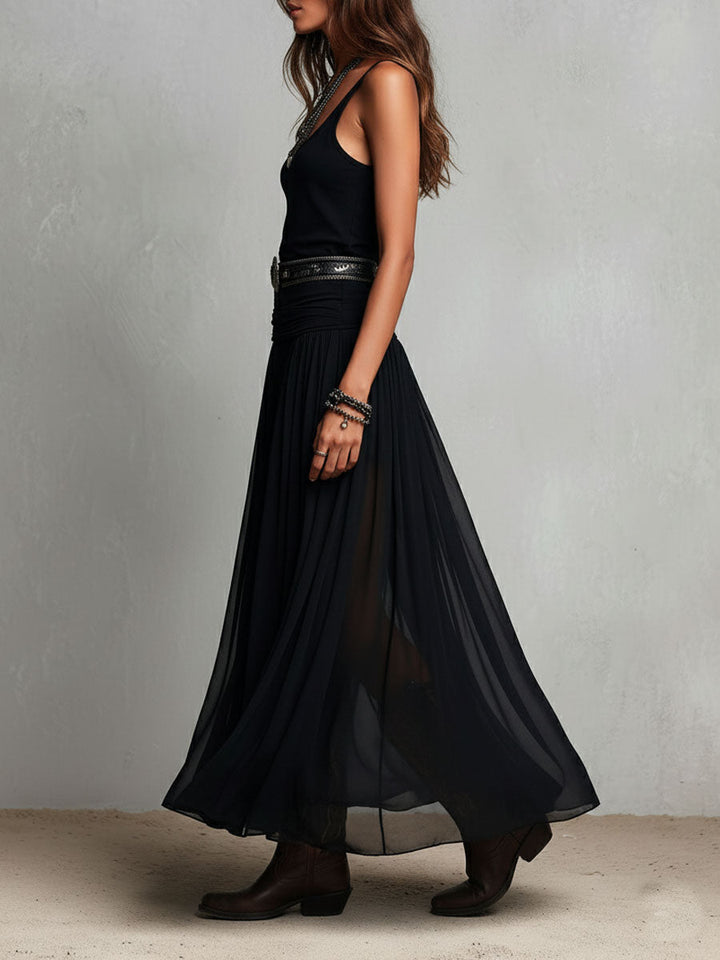 Florence™ | Elegant Flowing Boho-Chic Dress with Asymmetric Skirt