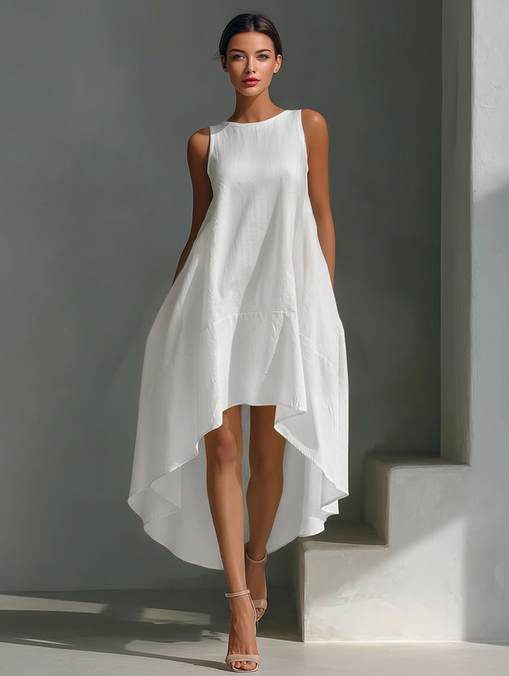 Estelle™ | Asymmetric Flowing Minimalist-Chic Dress