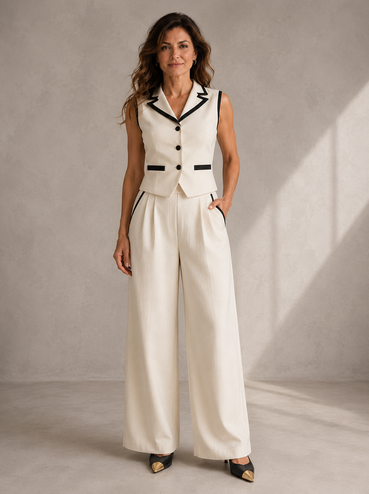 Cheryl™ | Elegant Sleeveless Co-ord Set