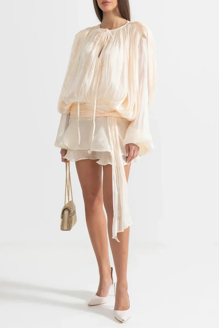 Tanya™ | Flowing Satin-Effect Summer Dress