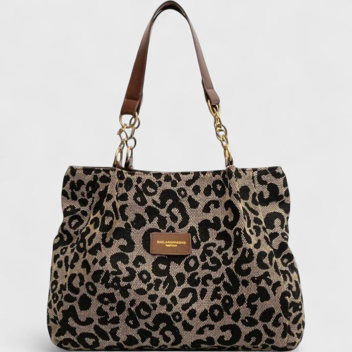 Edith™ | Leopard-Print Canvas Shopper Bag
