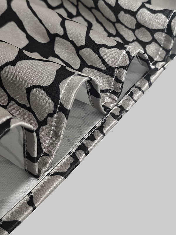 Zara™ | Satin-Effect Shirt with Artistic Print