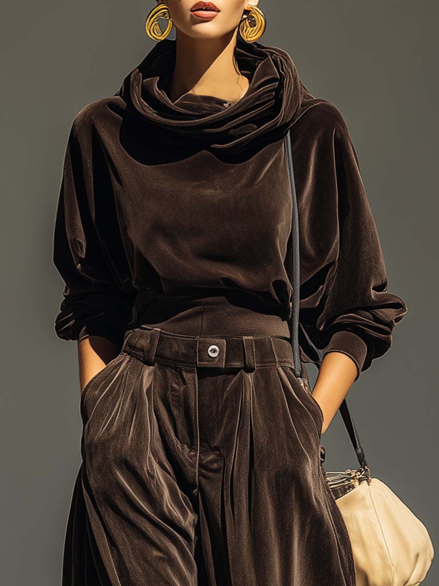 Holly™ | Elegant Flowing Velvet Co-ord Set