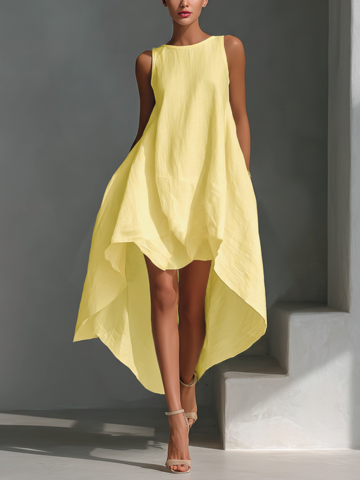 Estelle™ | Asymmetric Flowing Minimalist-Chic Dress
