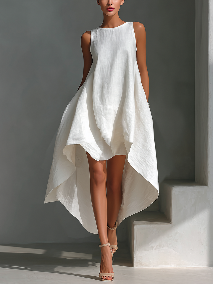 Estelle™ | Asymmetric Flowing Minimalist-Chic Dress