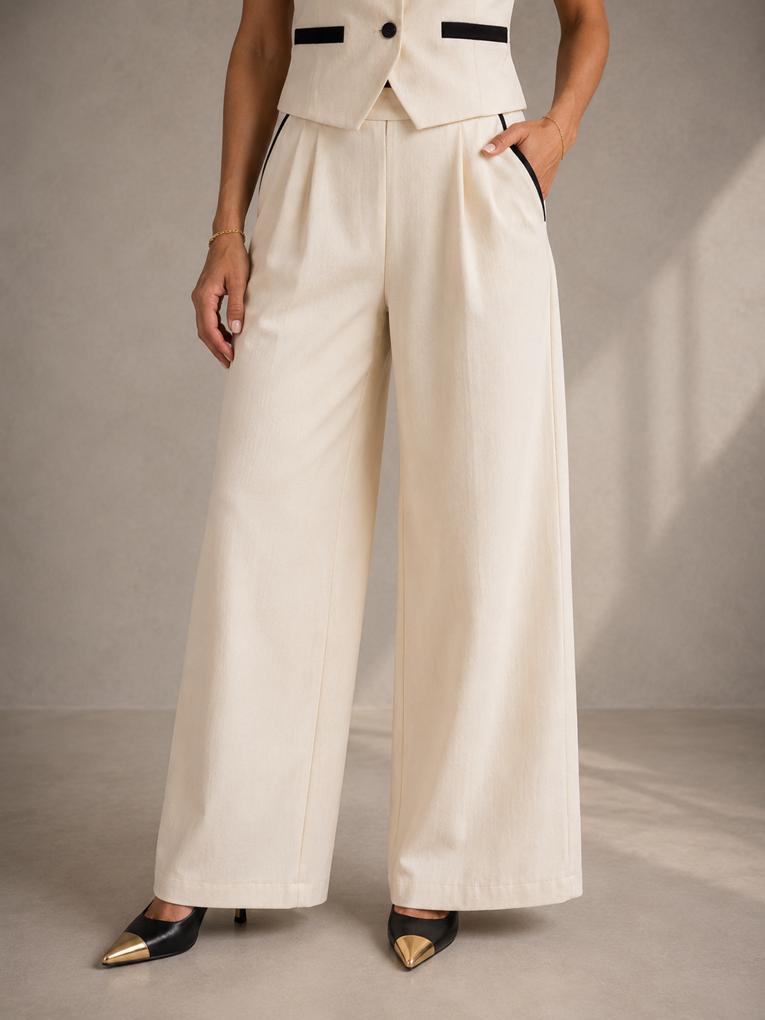 Cheryl™ | Elegant Sleeveless Co-ord Set
