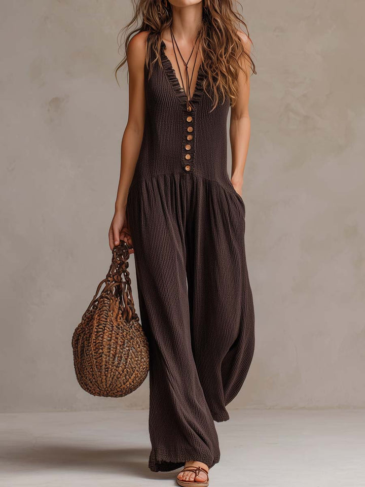 Selina™ | Elegant Jumpsuit with Buttons