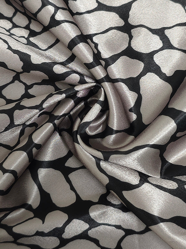 Zara™ | Satin-Effect Shirt with Artistic Print