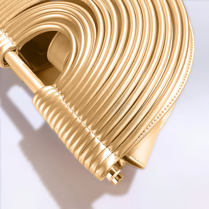 Melissa™ | Semicircular Metallic Handbag