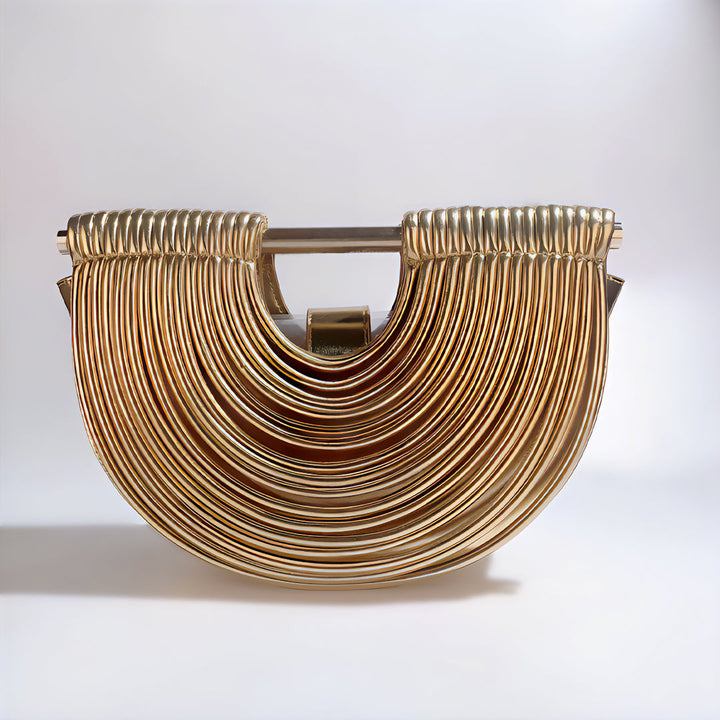 Melissa™ | Semicircular Metallic Handbag