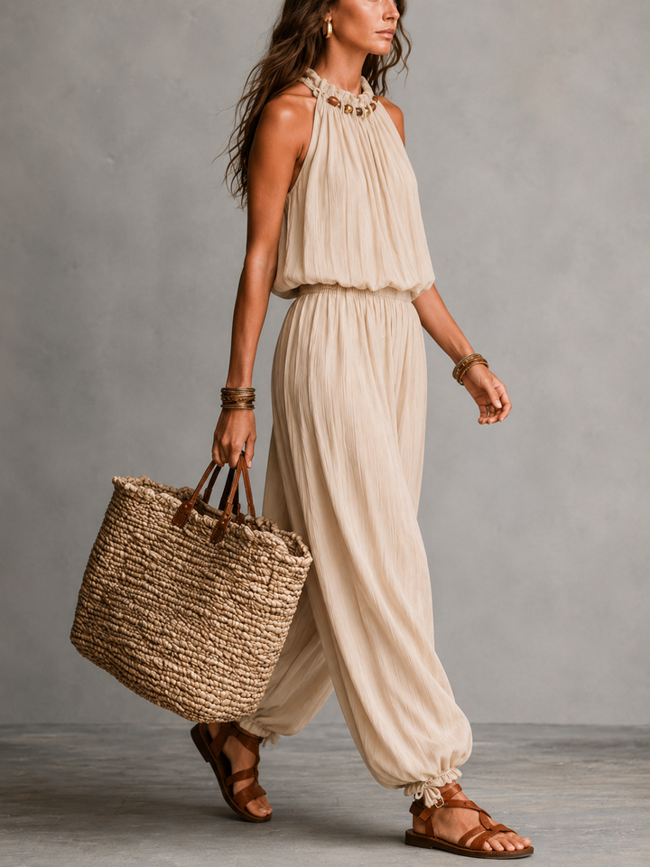 Astrid™ | Flowing Co-ord Set with Jewel Details