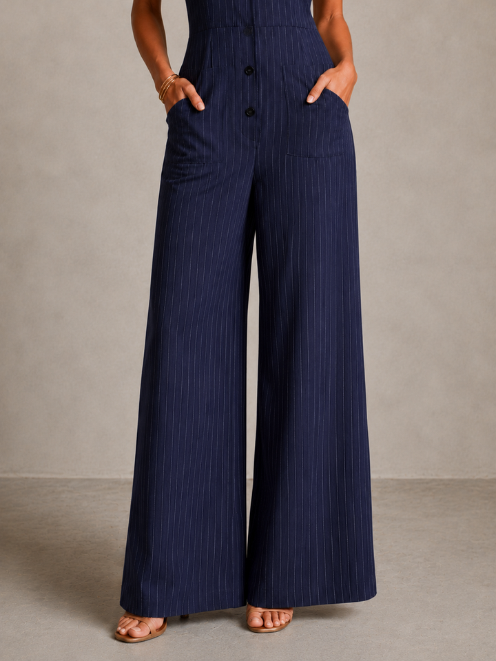 Annie™ | Elegant Striped Jumpsuit with Flowing Cut