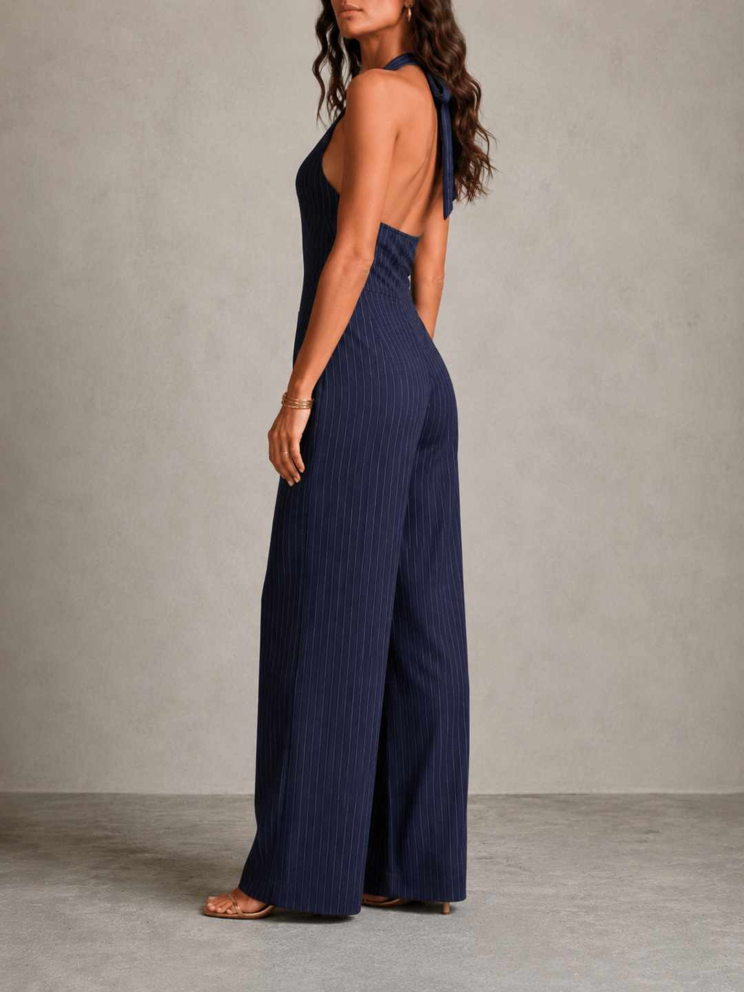 Annie™ | Elegant Striped Jumpsuit with Flowing Cut