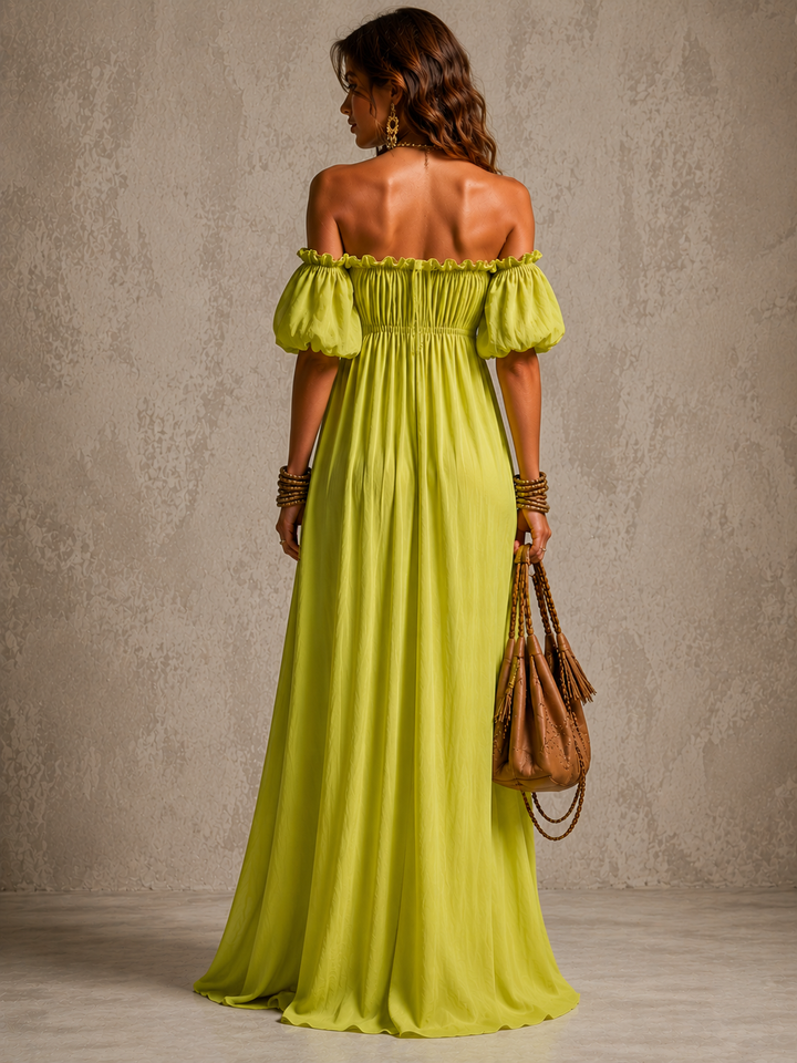 May™ | Flowing Off-the-Shoulder Maxi Dress