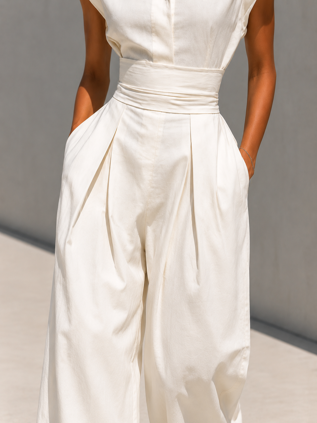 Ivy™ | Elegant Jumpsuit with Draped Waist