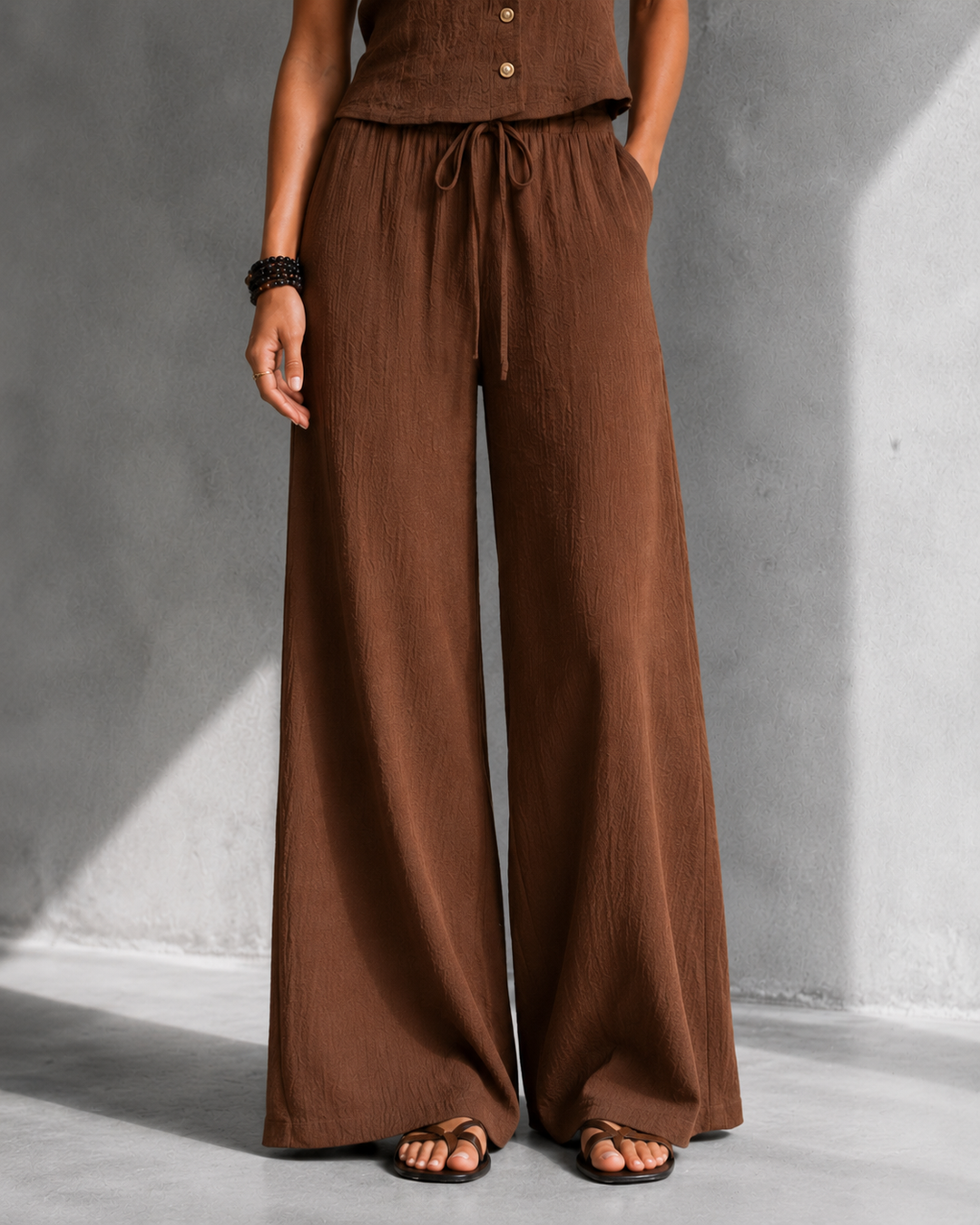Alice™ | Flowing Co-ord Set with Buttoned Waistcoat