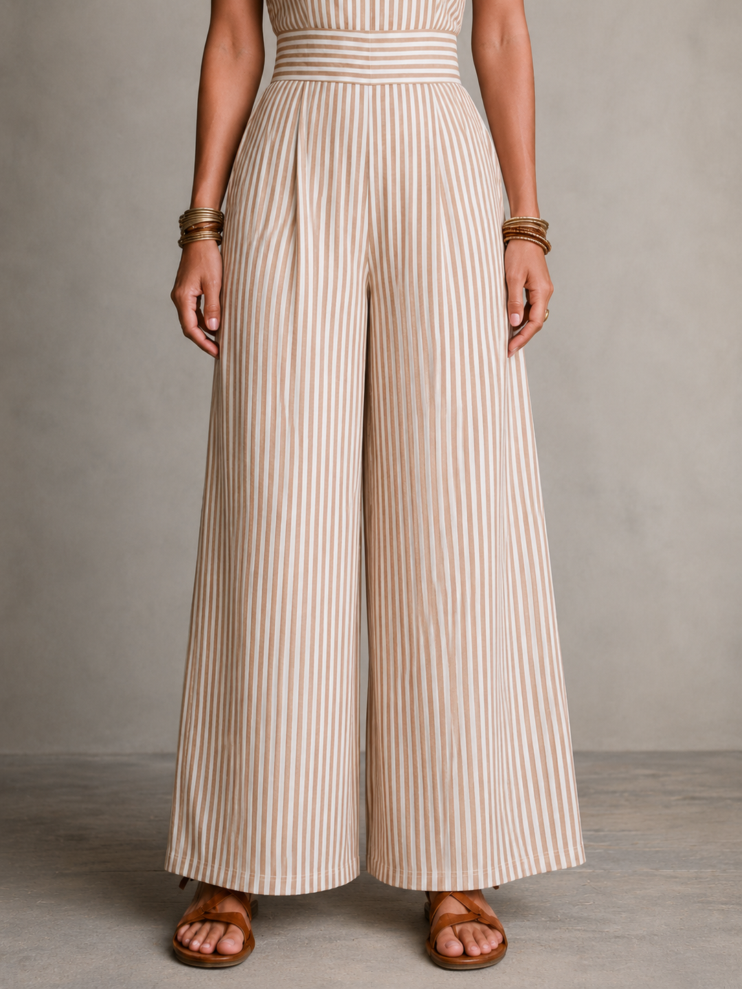 Brenda™ | Flowing Striped Jumpsuit