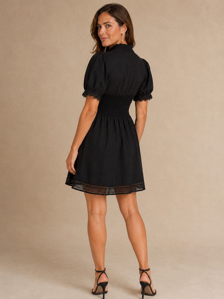 Victoria™ | Short Black Lace Dress