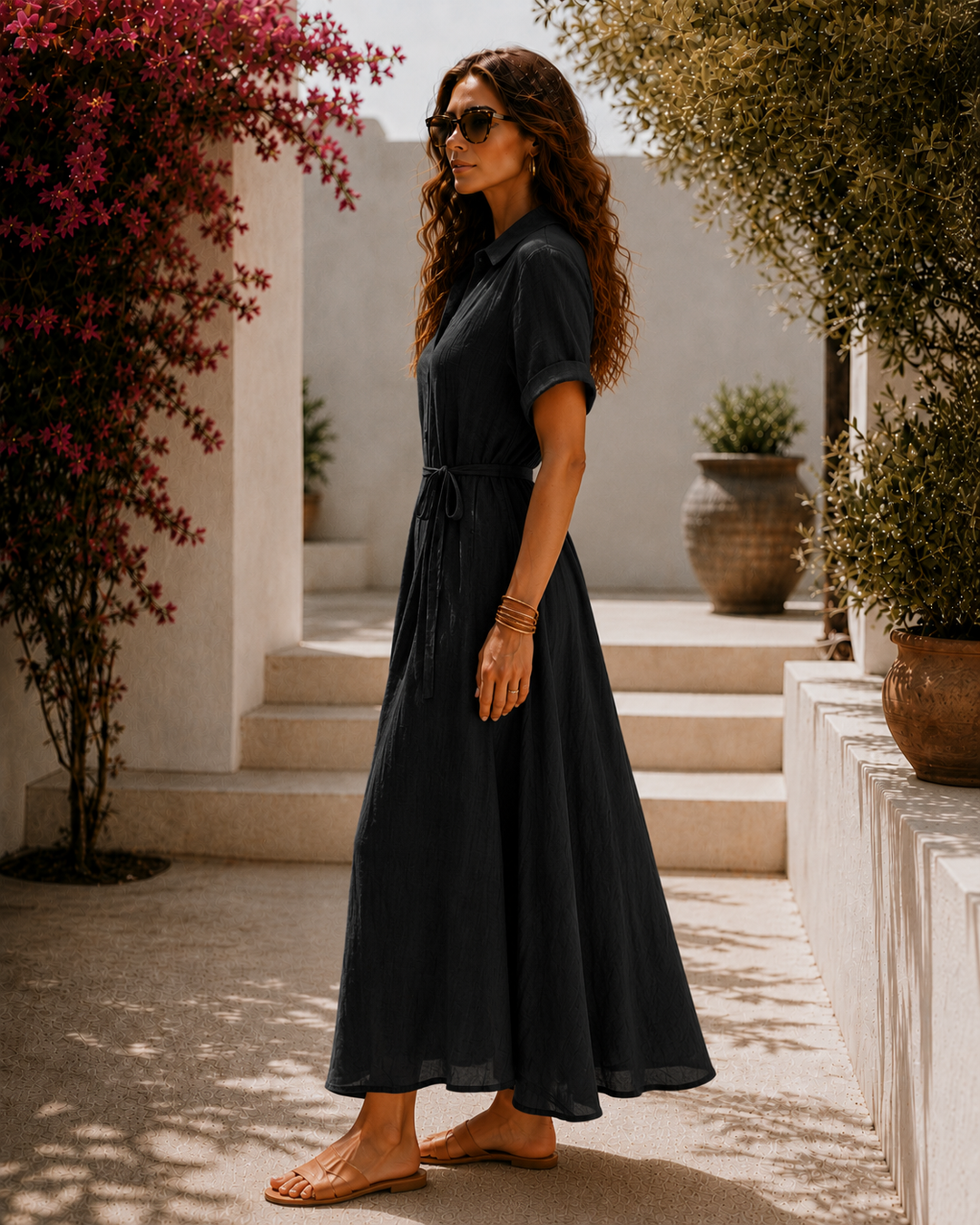 Molly™ | Elegant Linen Maxi Dress
