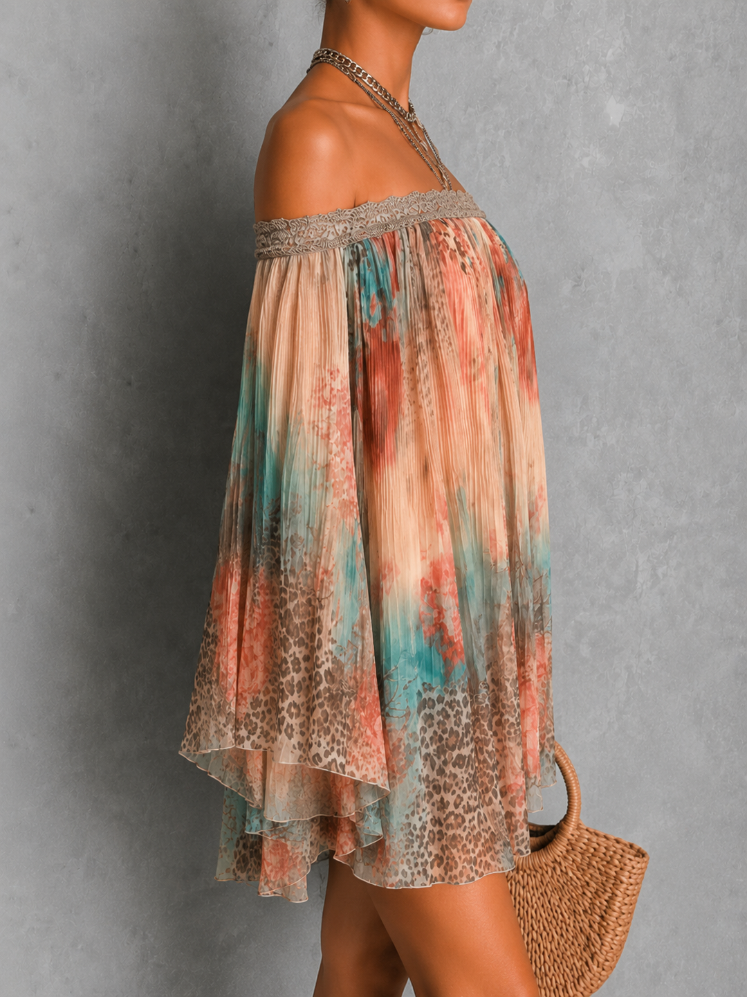 Mabel™ | Printed Bohemian Flowing Dress
