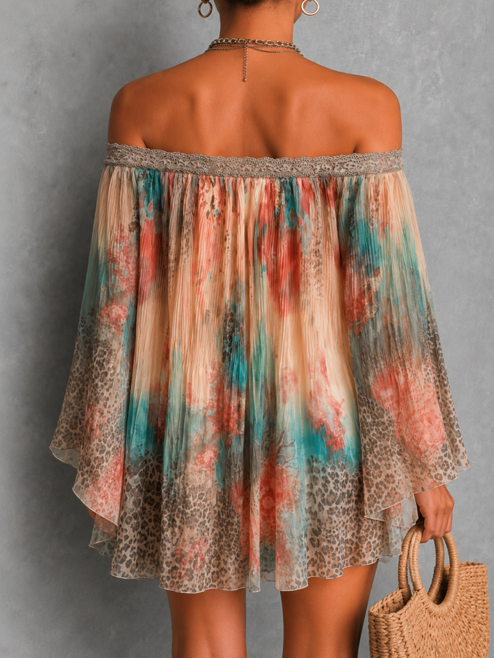 Mabel™ | Printed Bohemian Flowing Dress