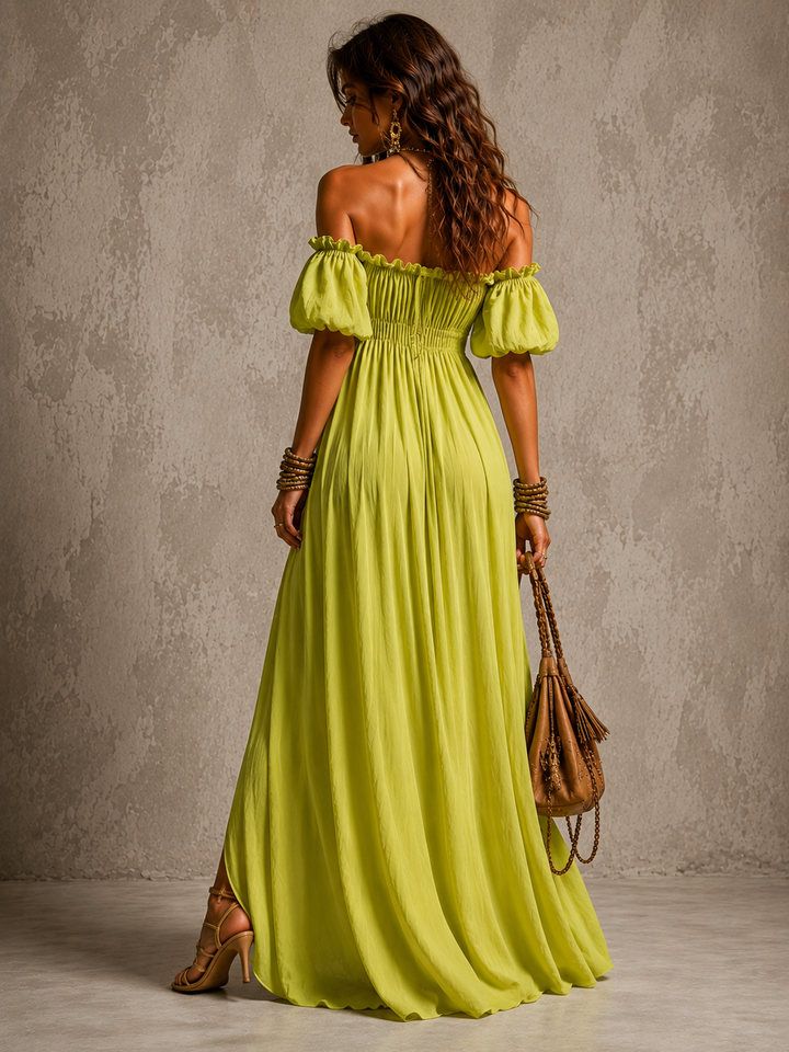 May™ | Flowing Off-the-Shoulder Maxi Dress