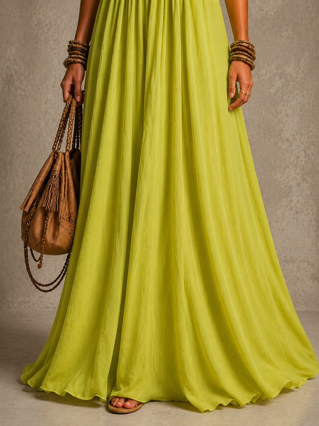 May™ | Flowing Off-the-Shoulder Maxi Dress