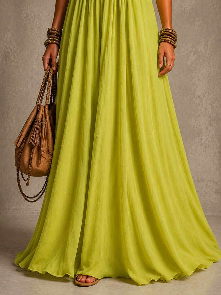 May™ | Flowing Off-the-Shoulder Maxi Dress