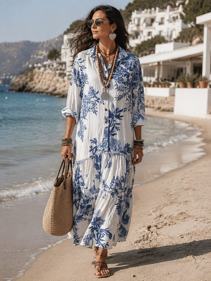 Valerie™ | Bohemian Floral Shirt Dress