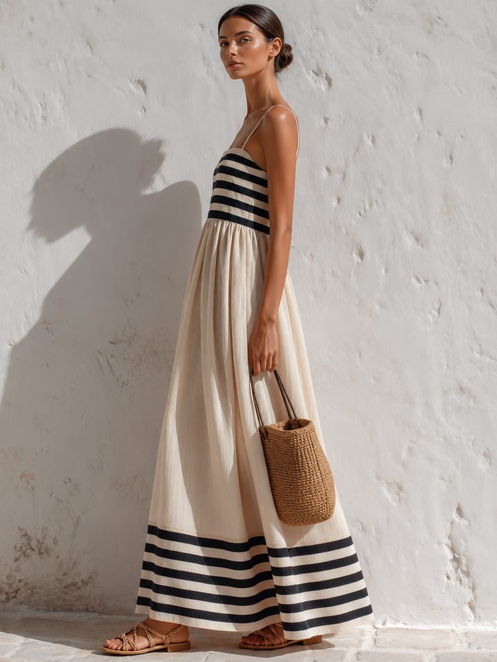 Ursula™ | Lightweight Striped Maxi Dress