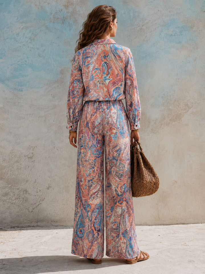 Alison™ | Flowing Co-ord Set with Boho Print