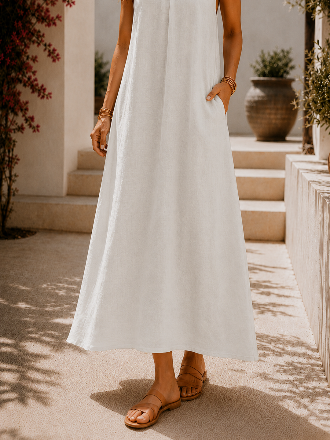 Millie™ | Elegant Cotton Maxi Dress