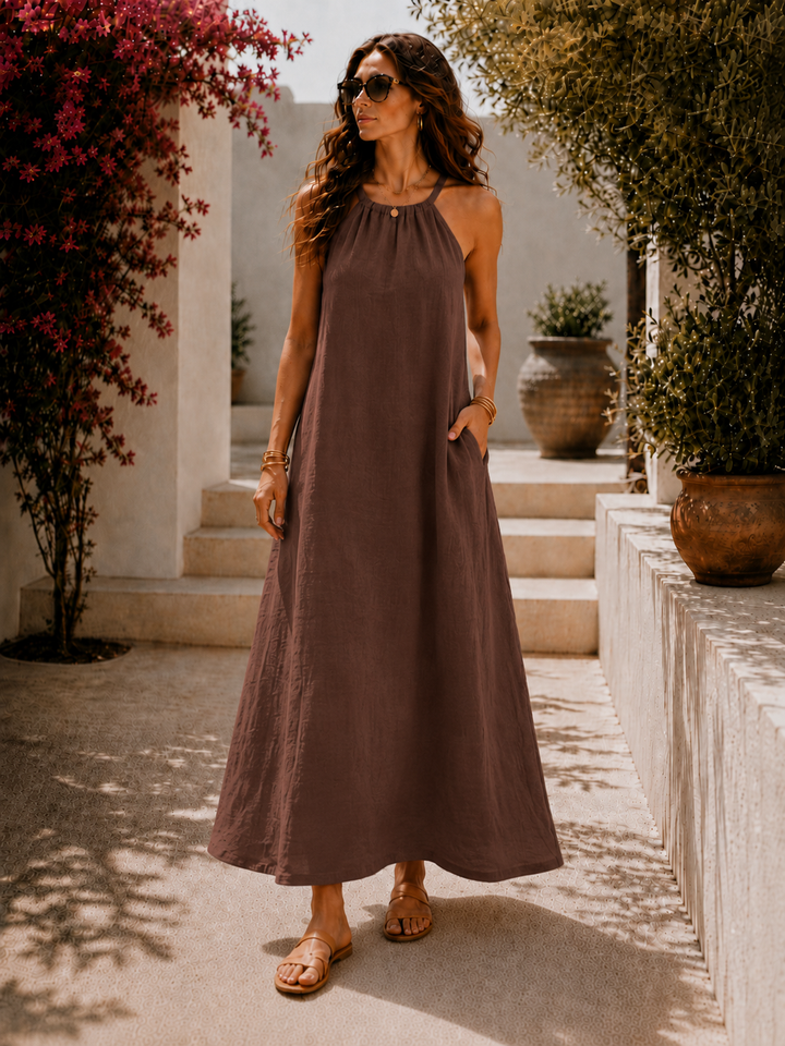 Millie™ | Elegant Cotton Maxi Dress