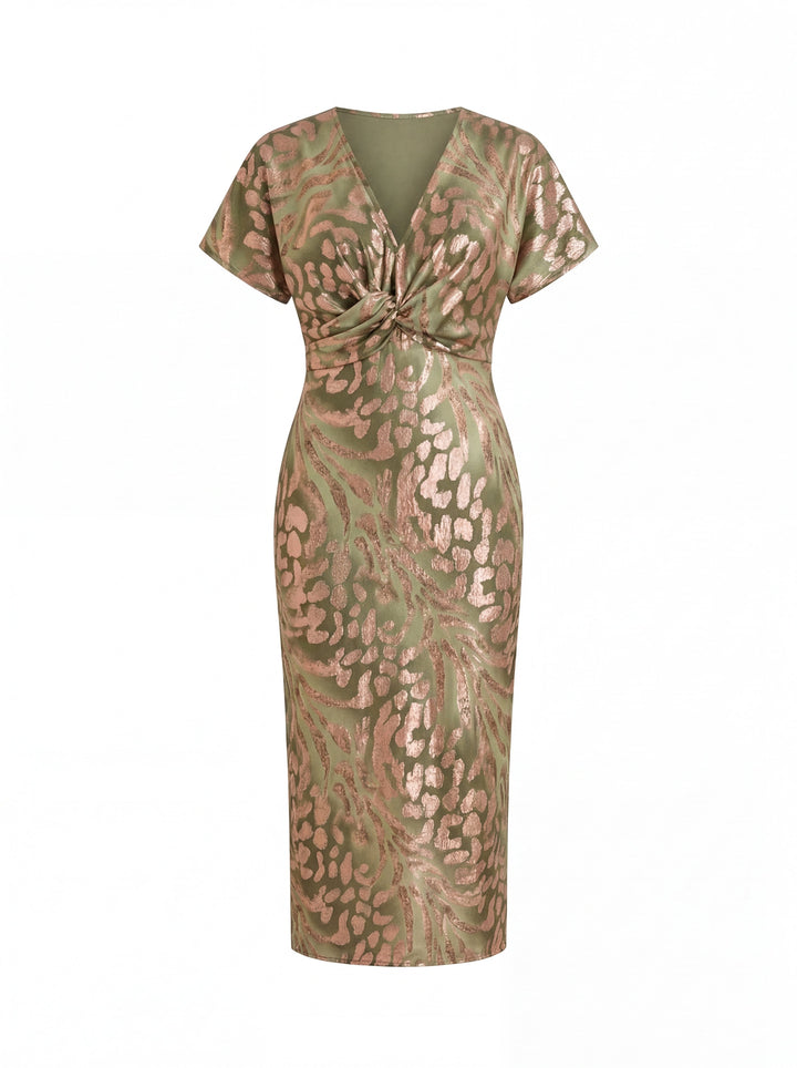 Aurora™ | Elegant Flowing Midi Dress with Refined Print