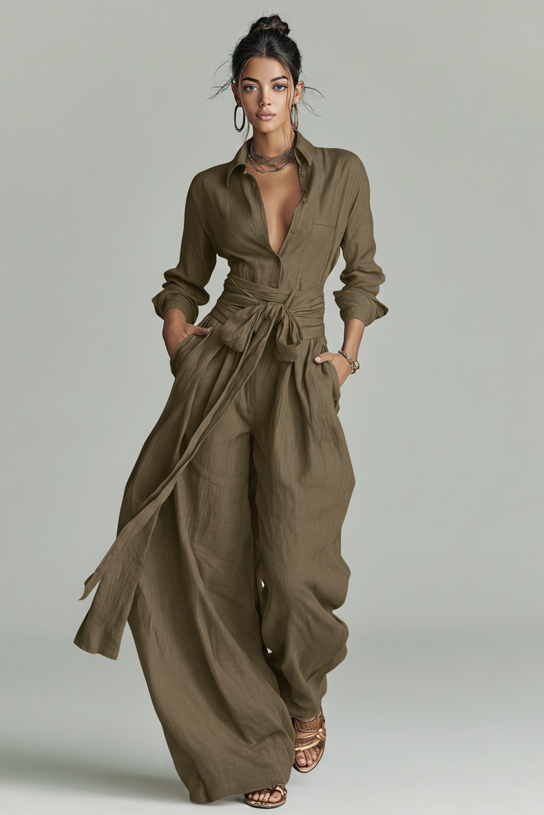Gillian™ | Flowing Co-ord Set with Belt
