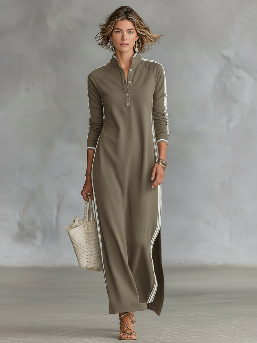 Rhoda™ | Sport-Chic Modern Maxi Dress