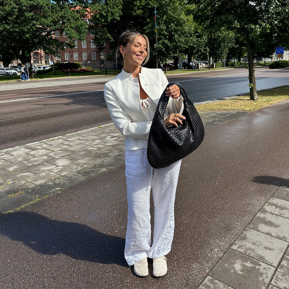 Susan™ | Woven Vegan Leather Shopper Bag